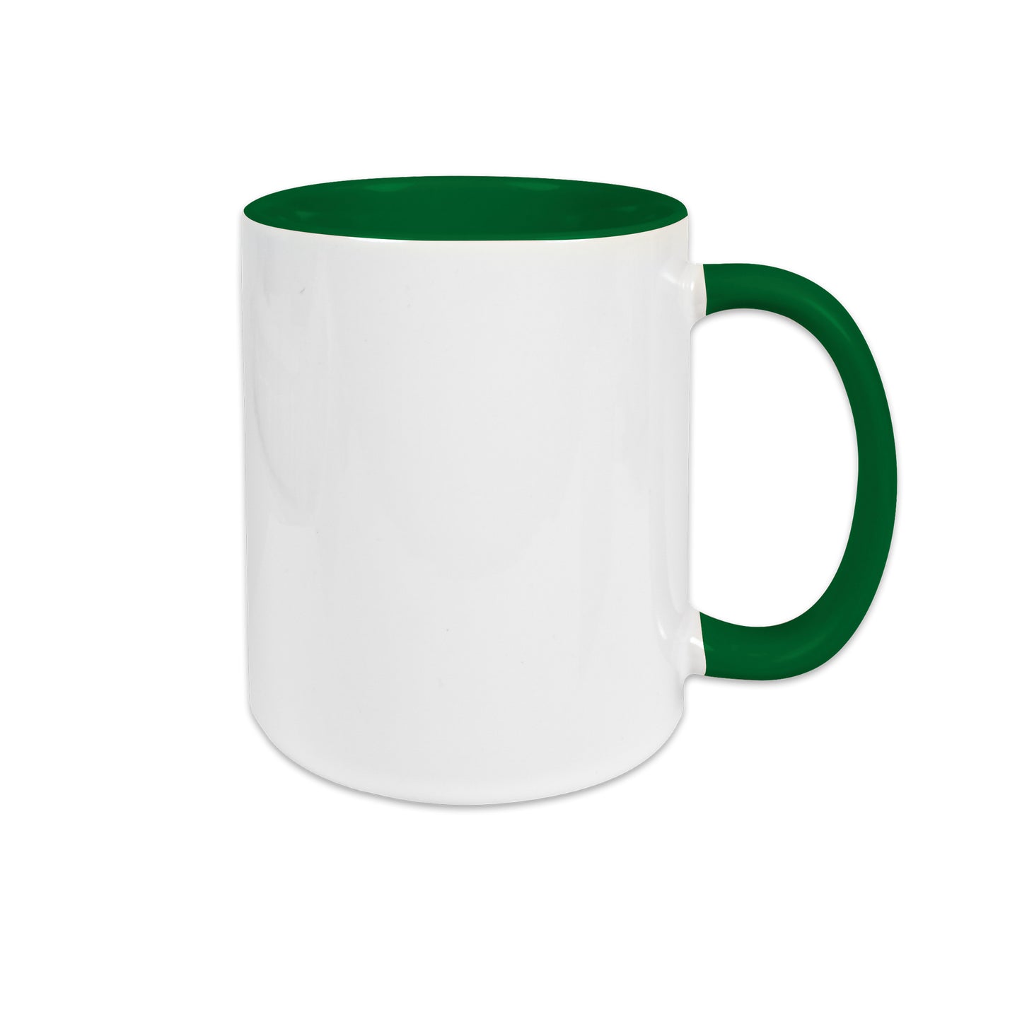Kaffeetasse Dunkelgrün mit Wunschmotiv - Fototasse Werbetasse